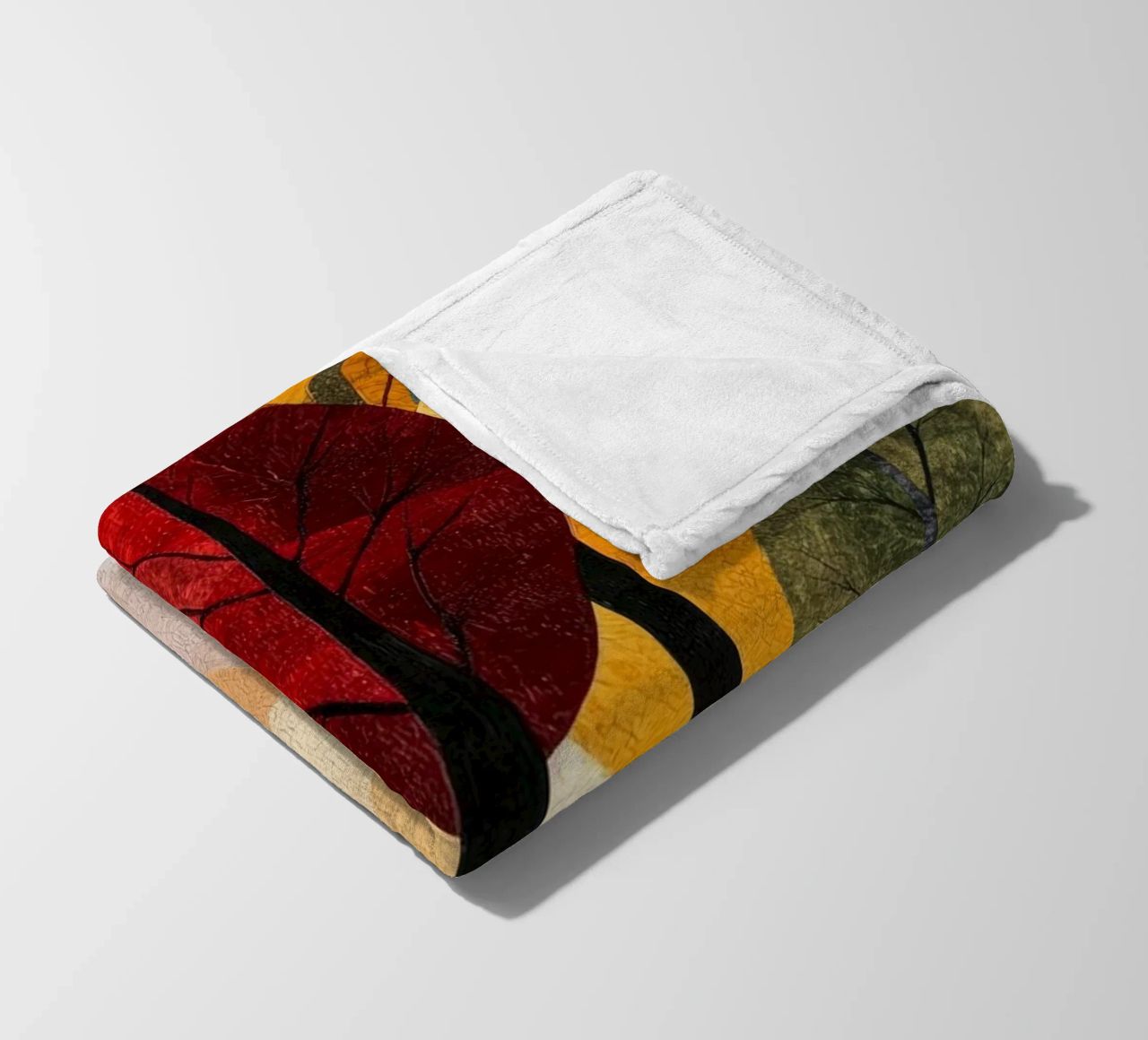 Autumn Forest #02 coperta in pile da Art Unleashed