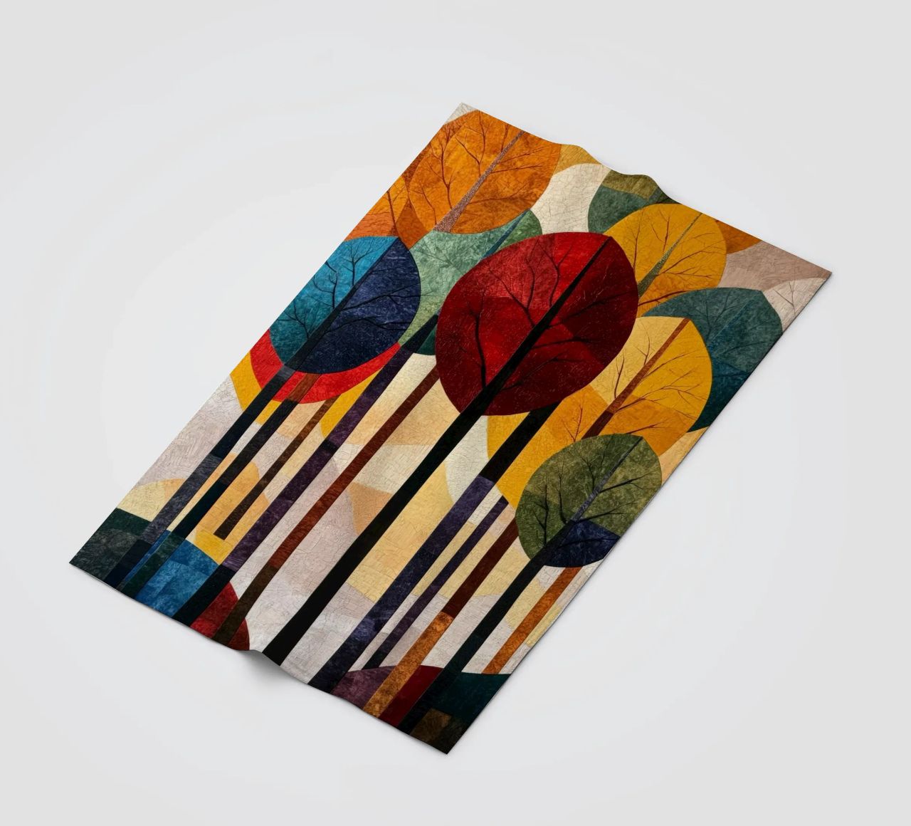 Autumn Forest #02 coperta in pile da Art Unleashed