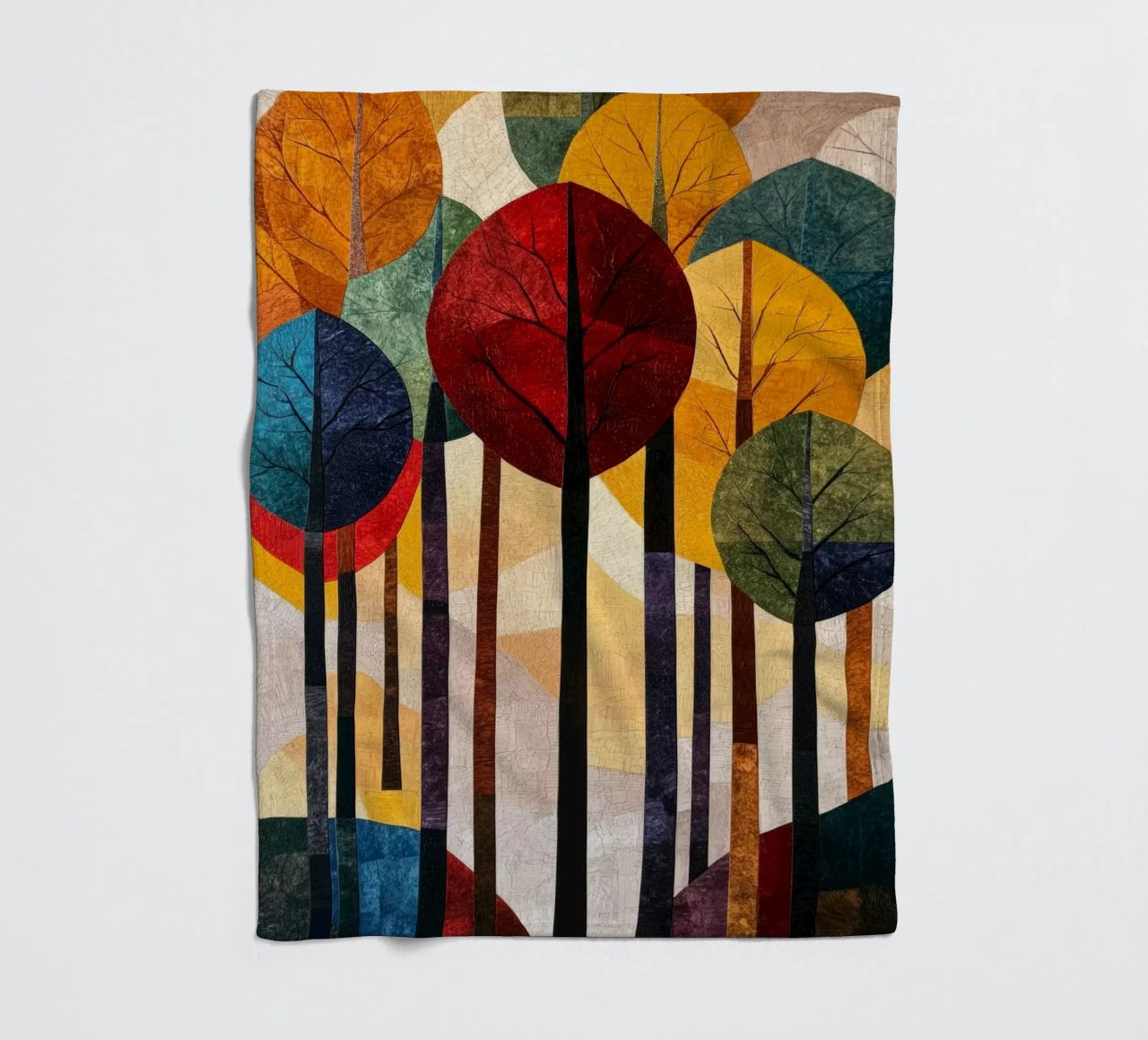 Autumn Forest #02 coperta in pile da Art Unleashed