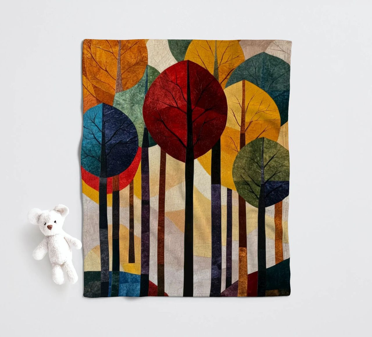 Autumn Forest #02 coperta in pile da Art Unleashed