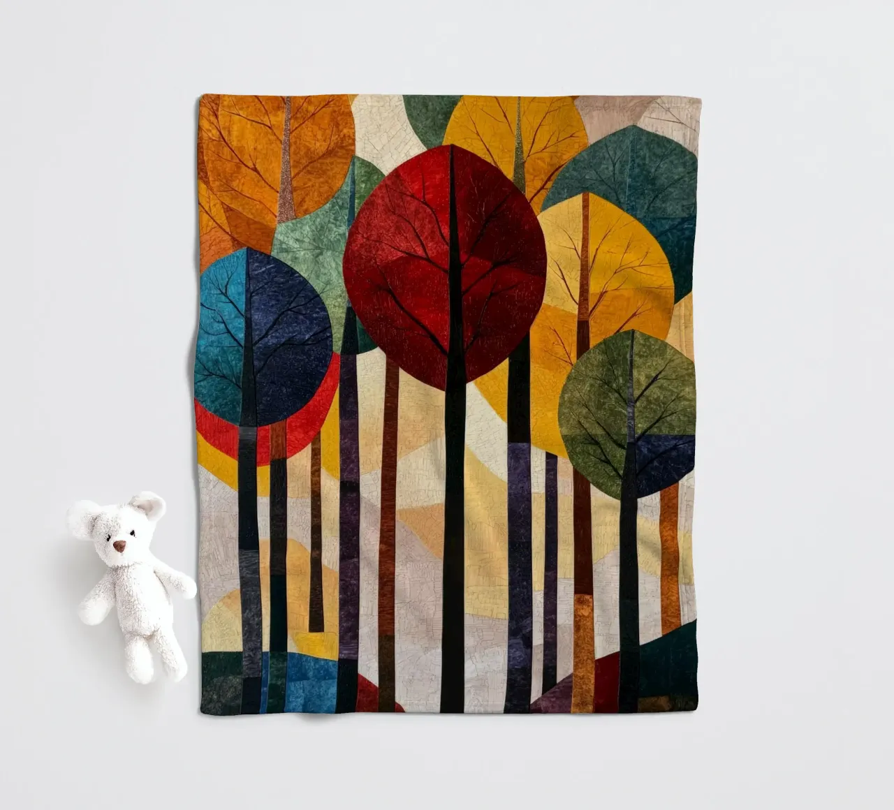 Autumn Forest #02 coperta in pile da Art Unleashed