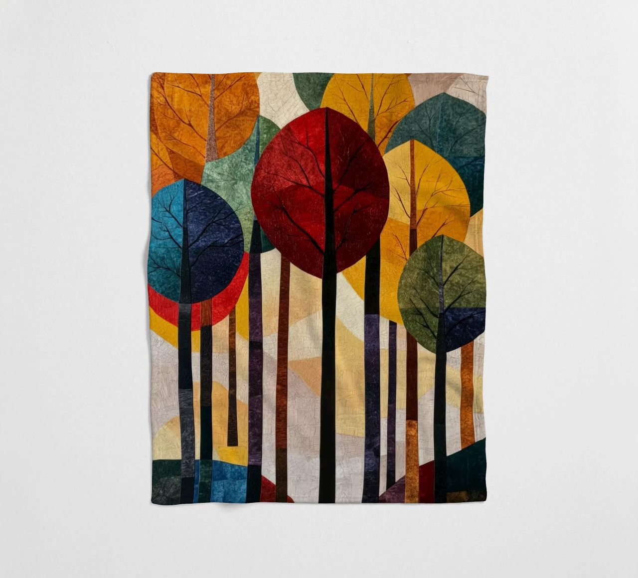 Autumn Forest #02 coperta in pile da Art Unleashed