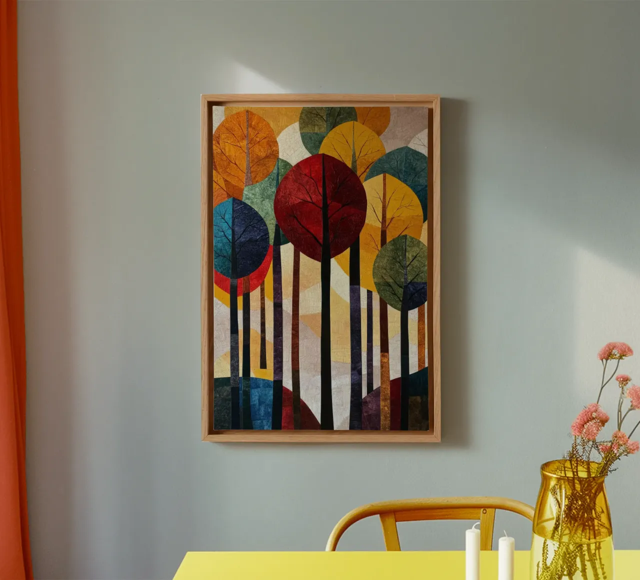Autumn Forest #02 tela con Cornice a cassetta da Art Unleashed