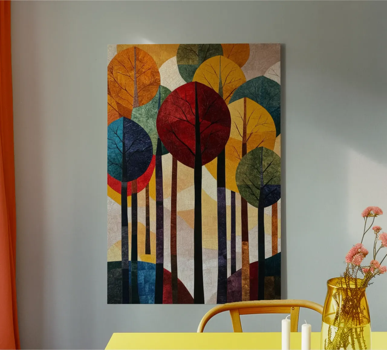 Autumn Forest #02 tela con Cornice a cassetta da Art Unleashed