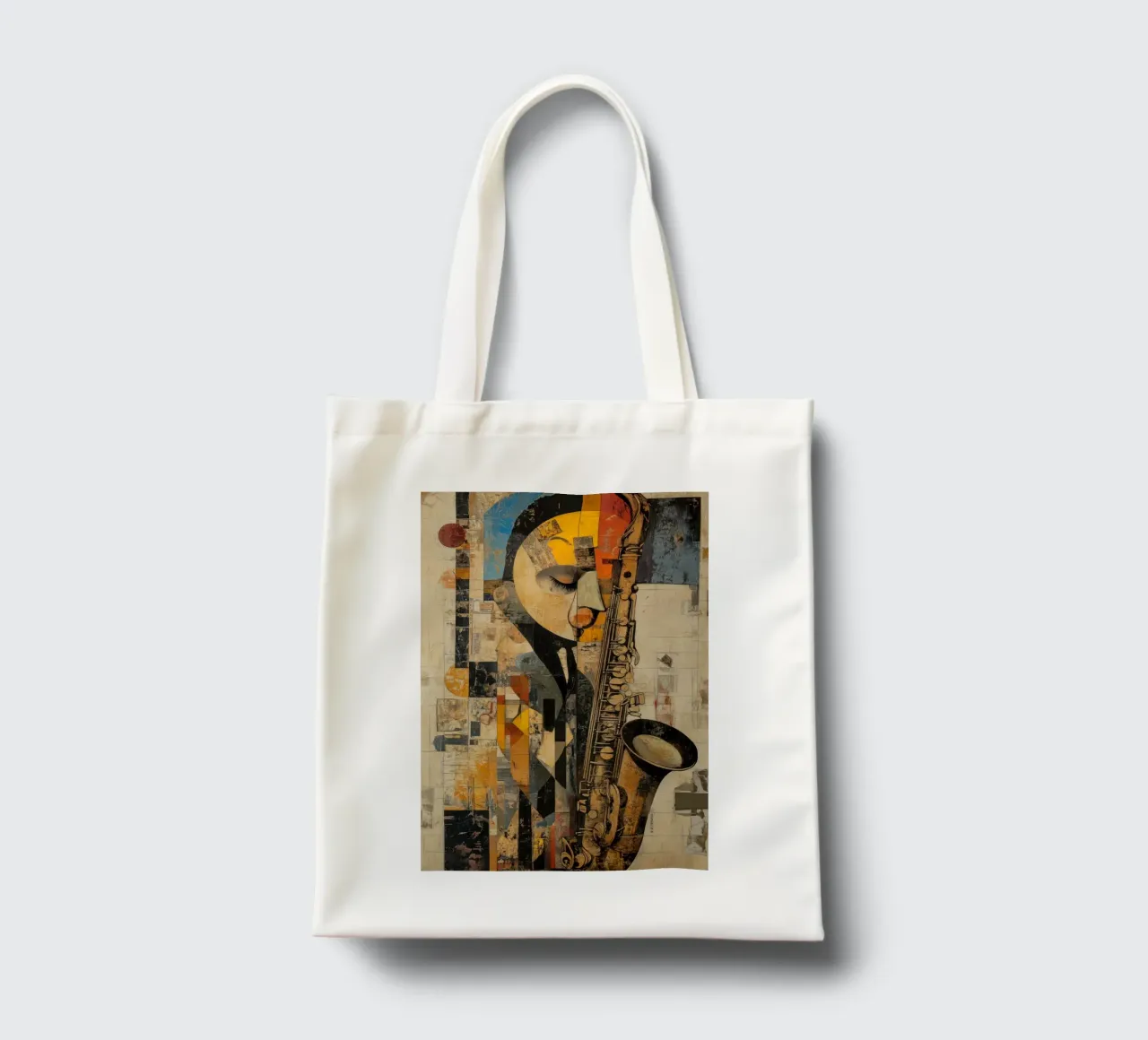 Jazzed #2 borsa in juta da Art Unleashed