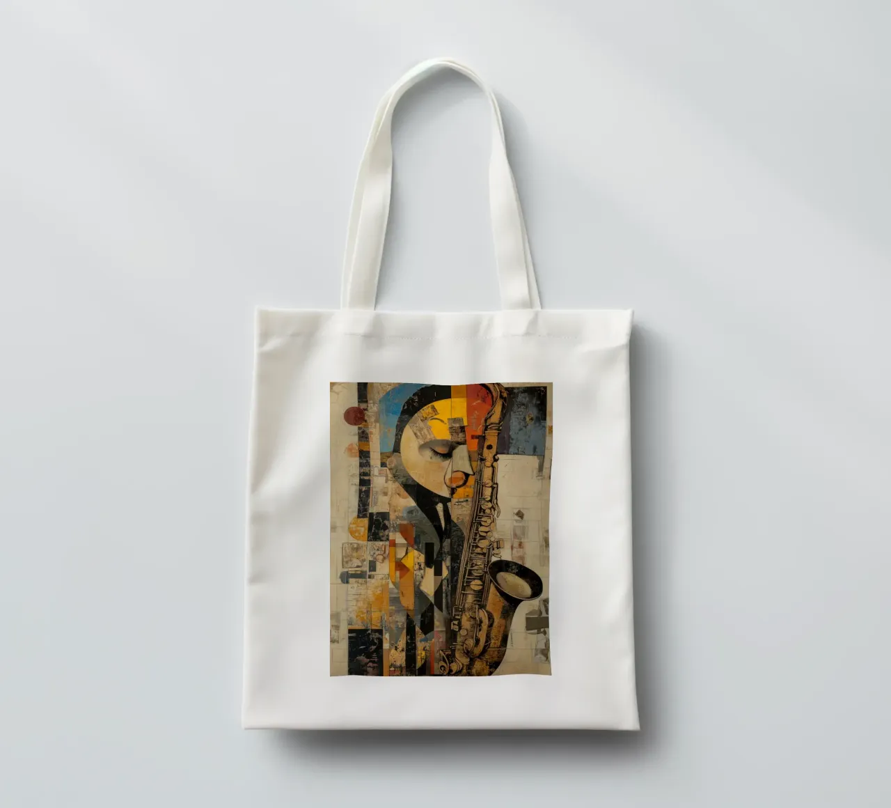 Jazzed #2 borsa in juta da Art Unleashed