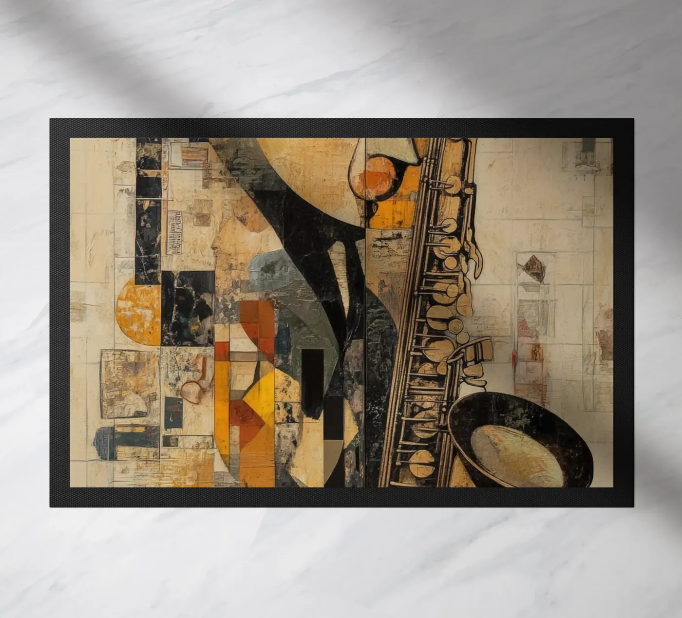 Jazzed #2 doormat by Art Unleashed