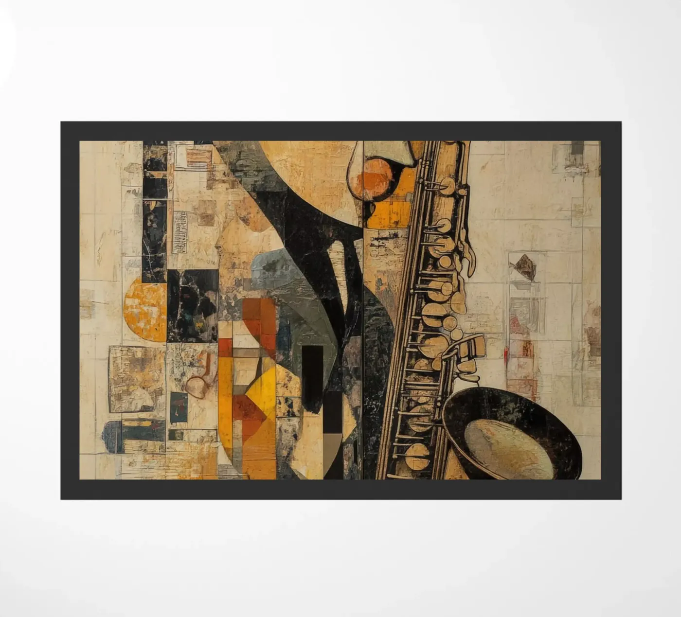 Jazzed #2 doormat by Art Unleashed