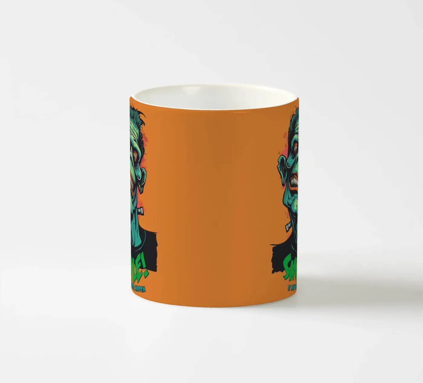 Smile ceramic mug by Too Graphic
