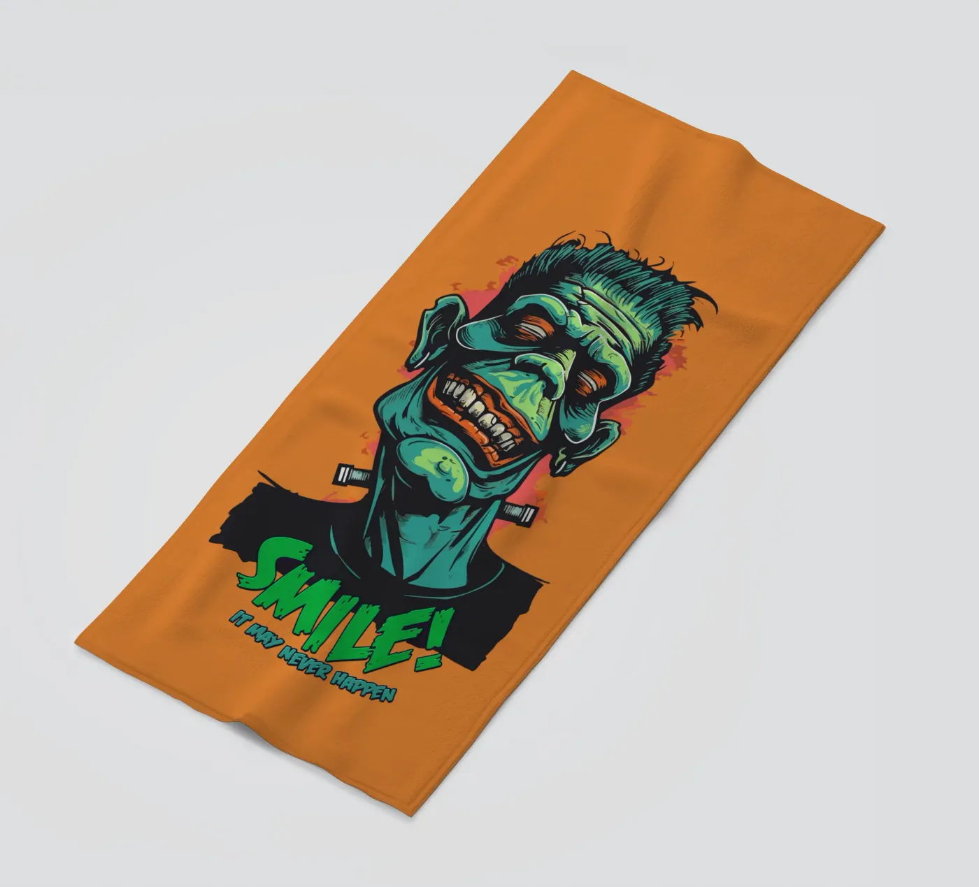 Smile strandhanddoek van Too Graphic