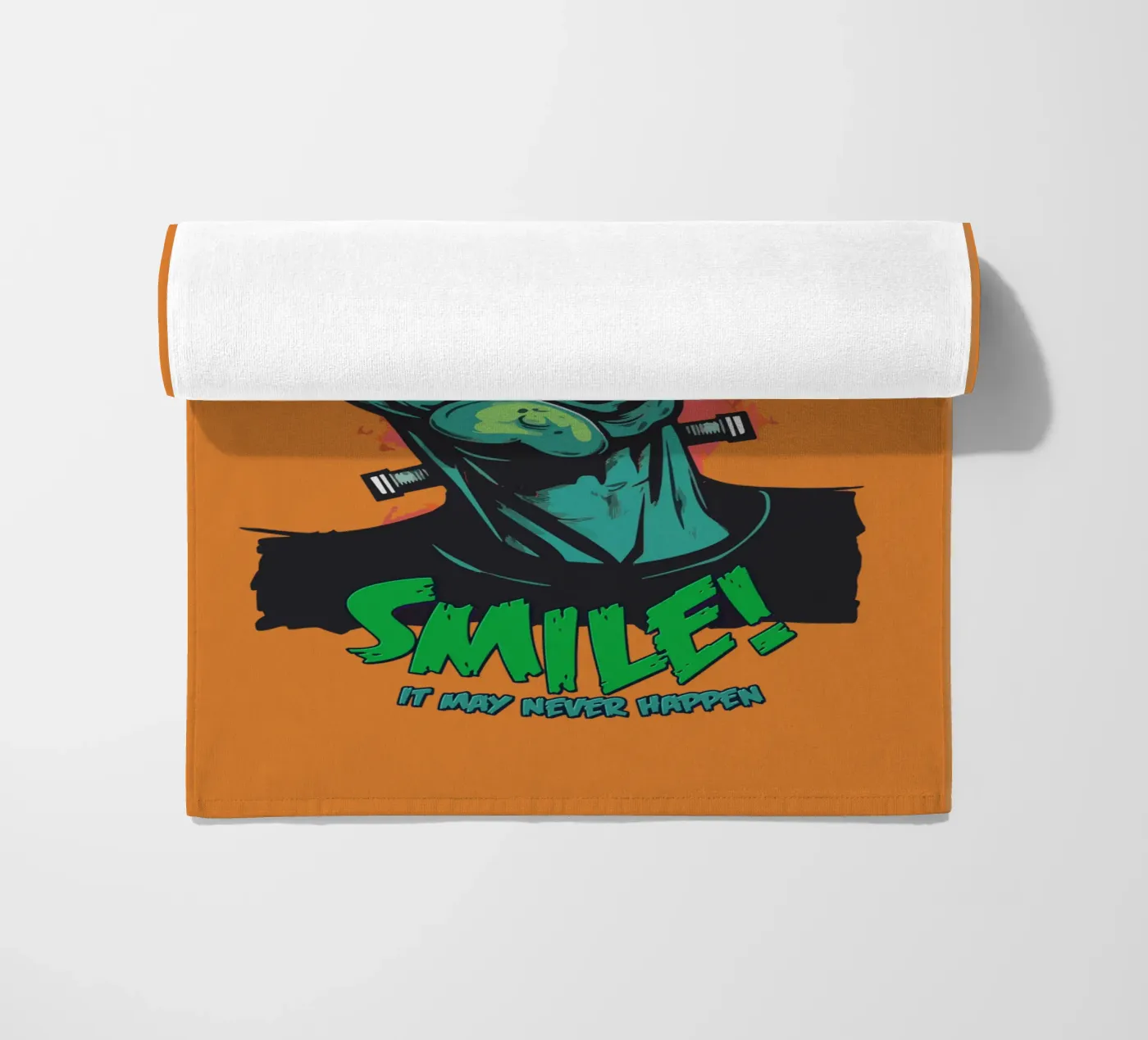 Smile strandhanddoek van Too Graphic