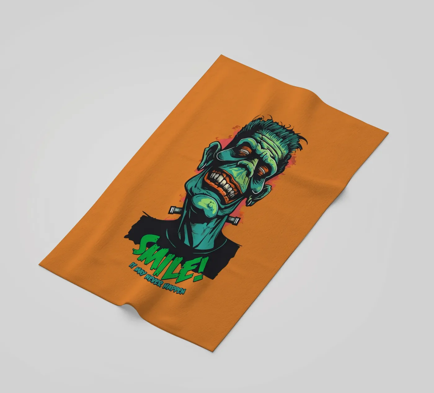 Smile strandhanddoek van Too Graphic