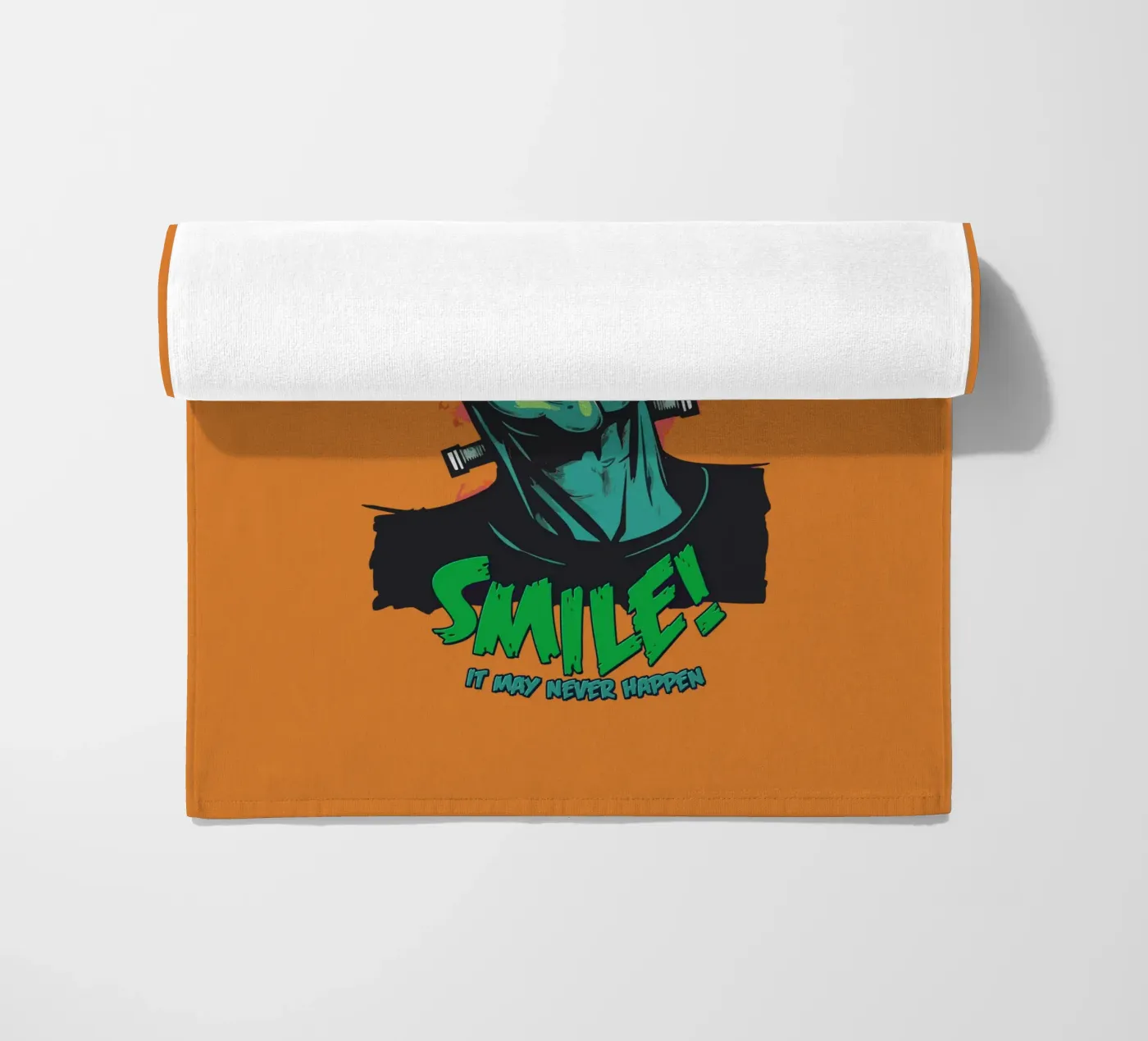 Smile strandhanddoek van Too Graphic