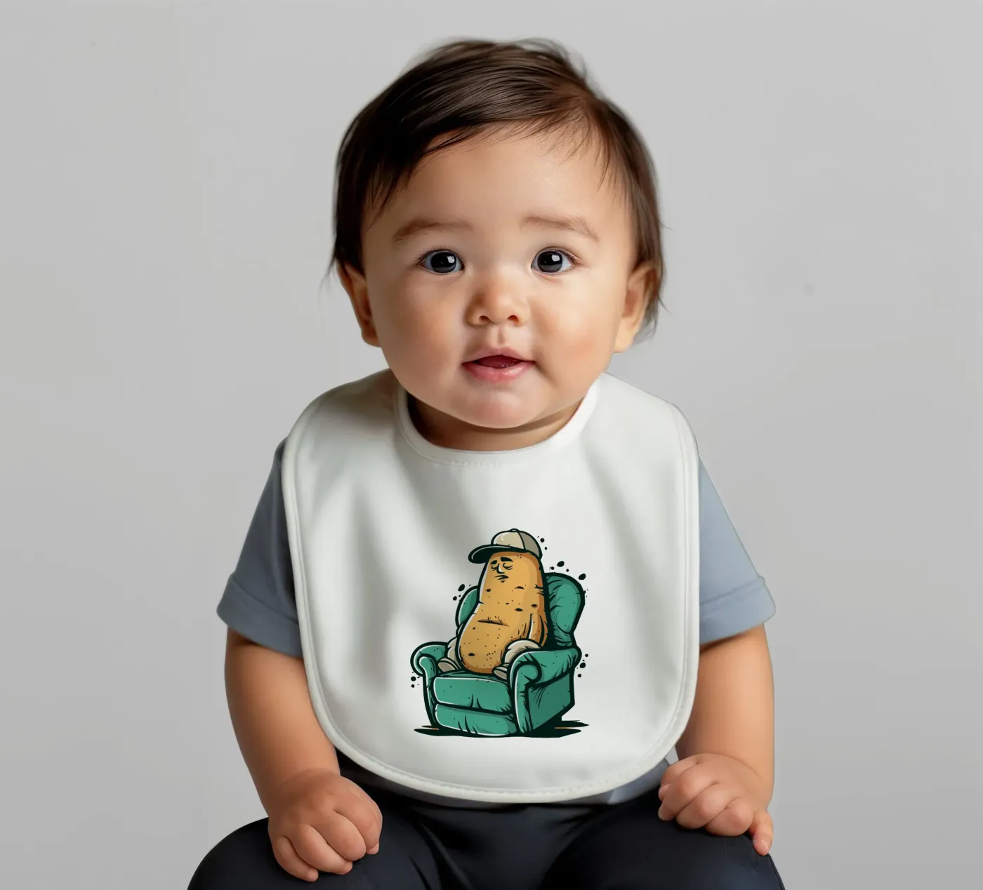 Couch baby slabbetje van Too Graphic