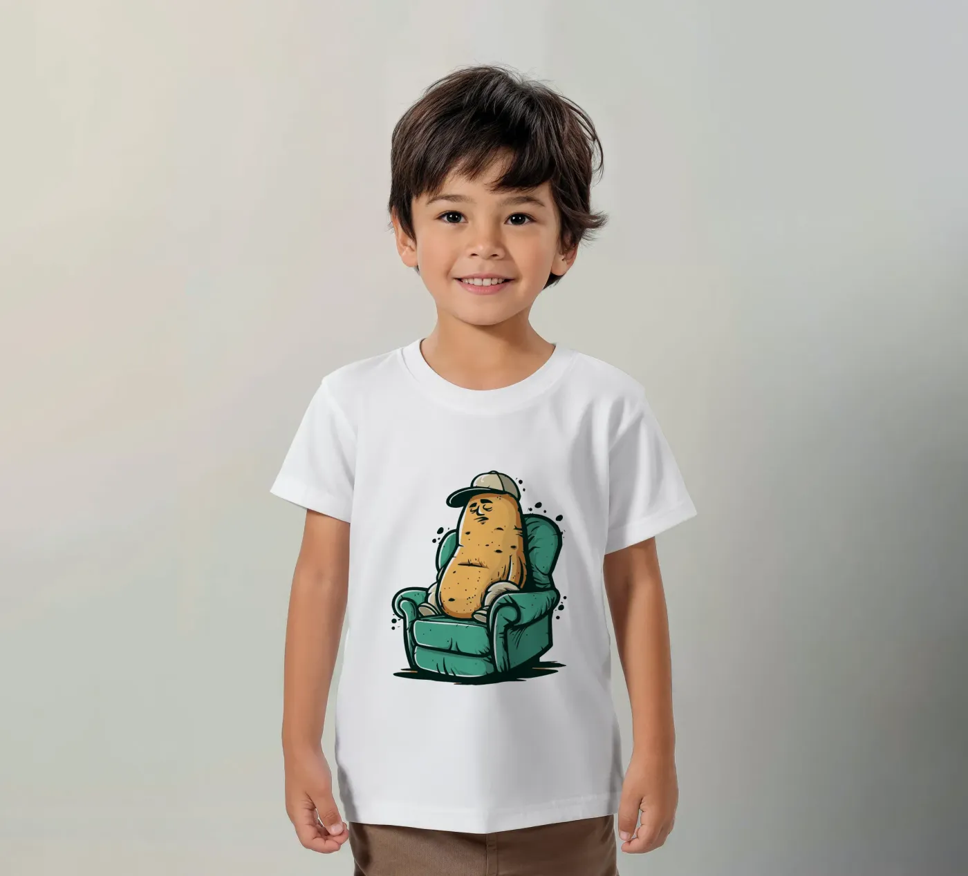 Couch kinder t-shirt van Too Graphic