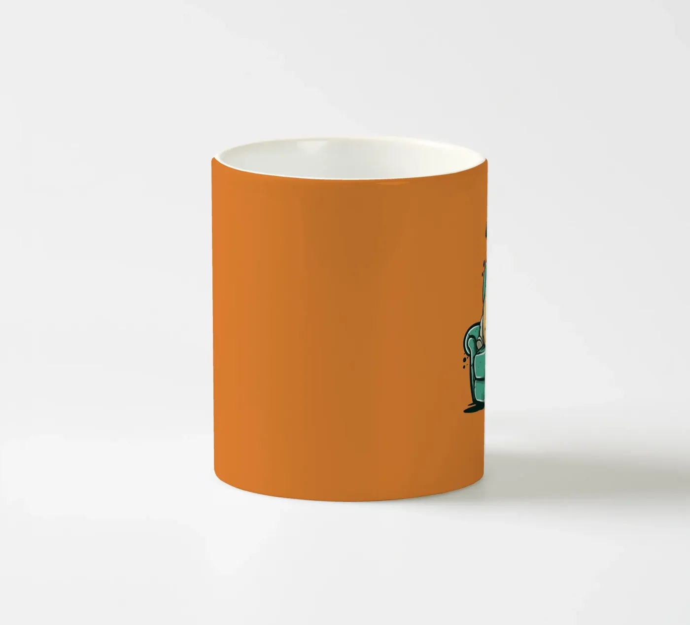 Couch ceramic mug by Too Graphic
