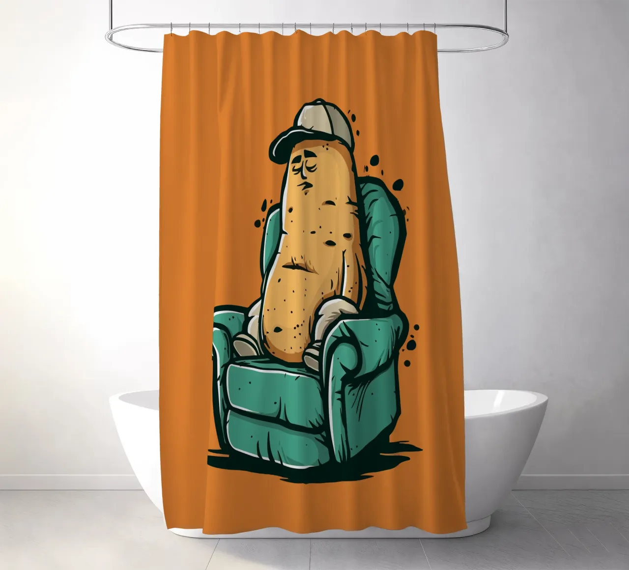 Couch Duschvorhang von Too Graphic