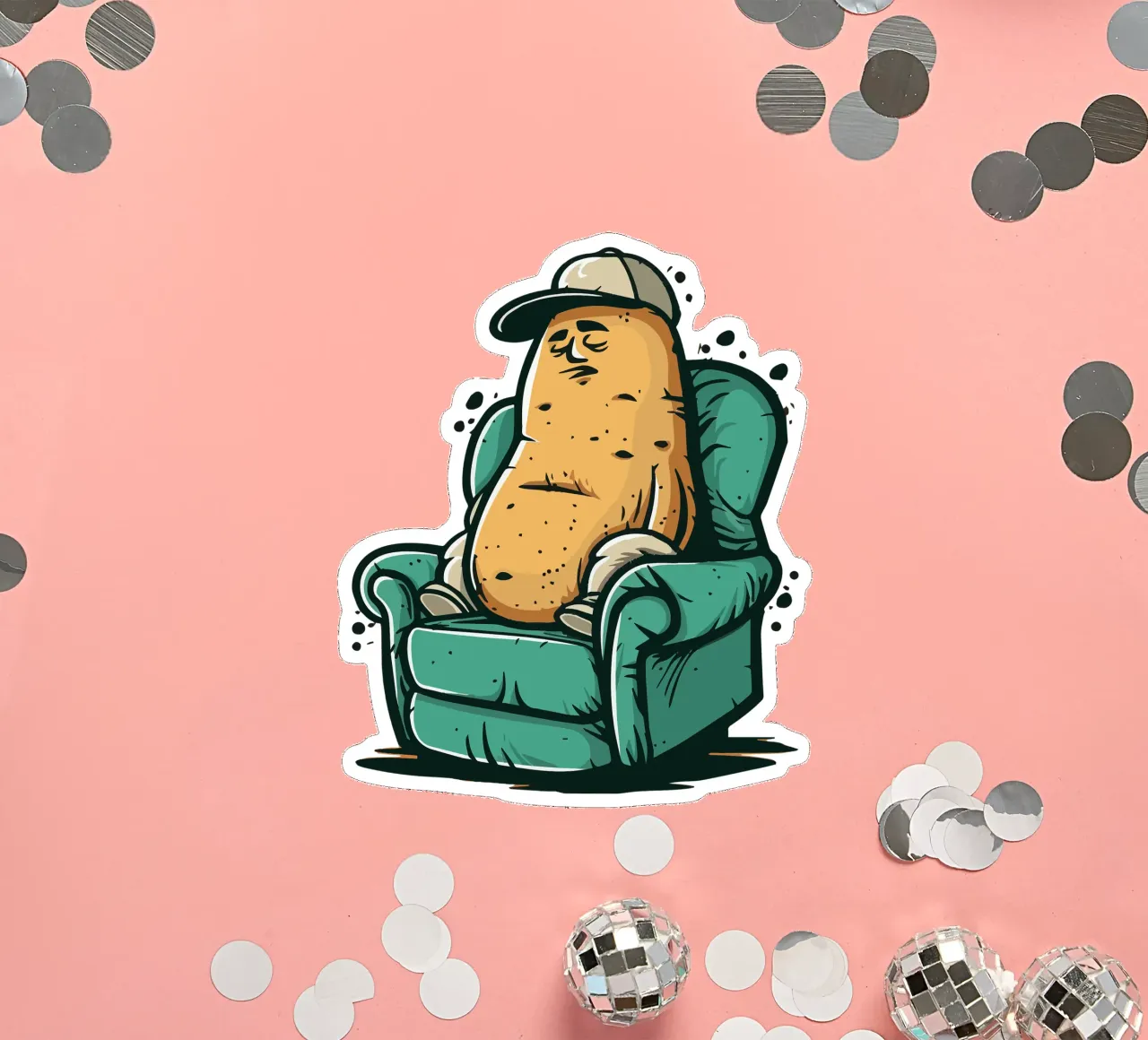 Couch sticker by Too Graphic