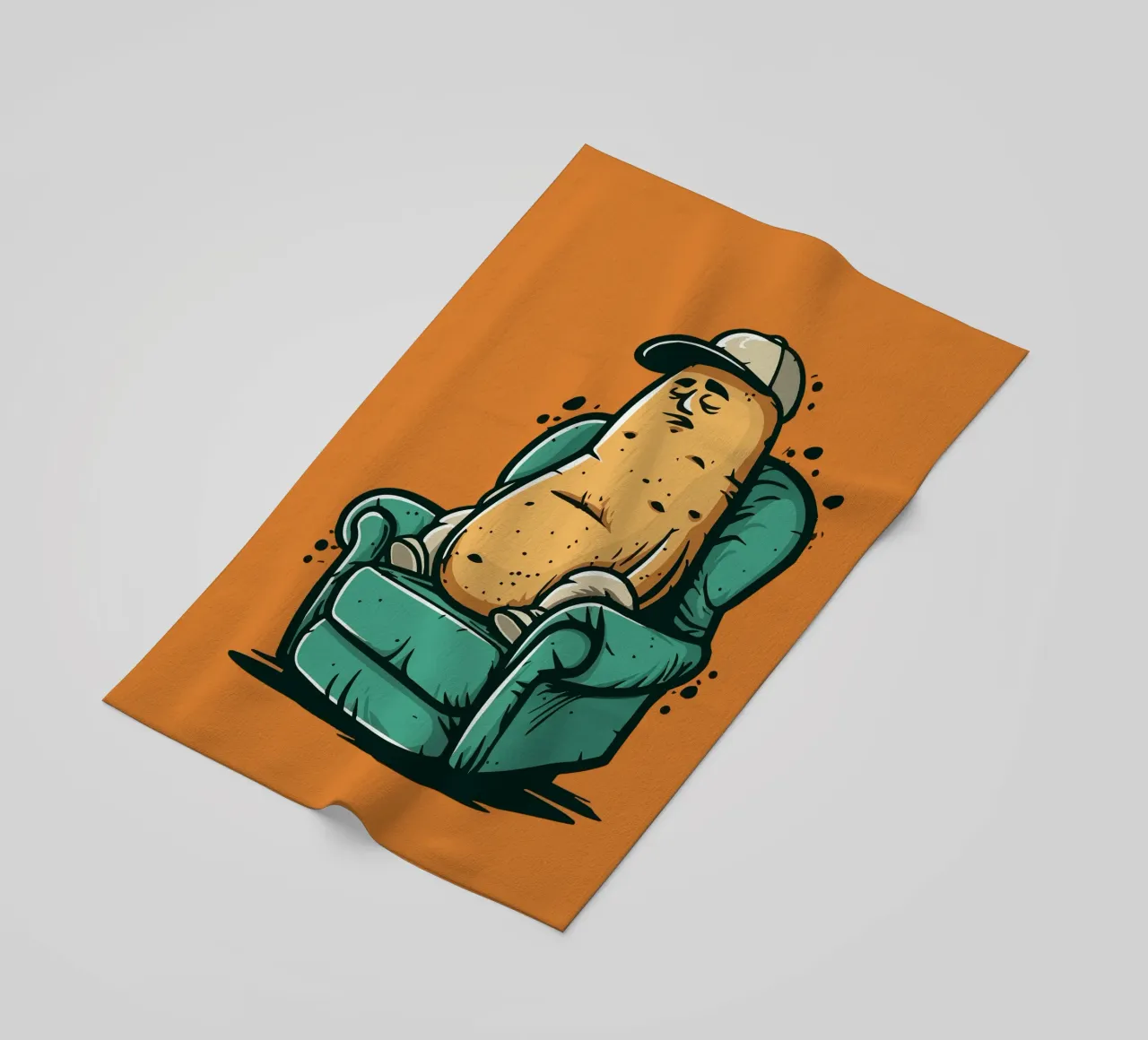 Couch beach towel by Too Graphic