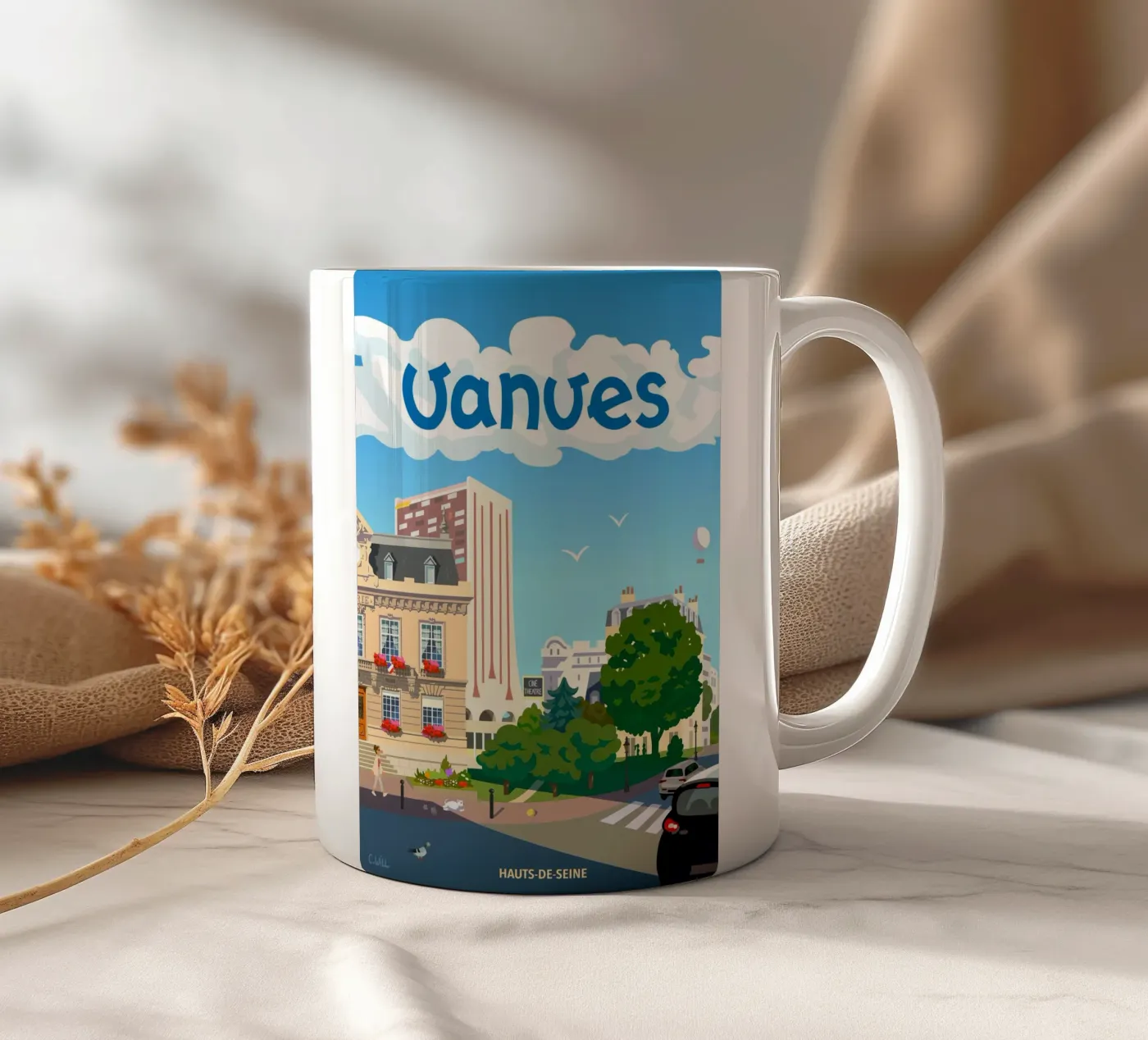 Vanves ceramic mug by C.WILL
