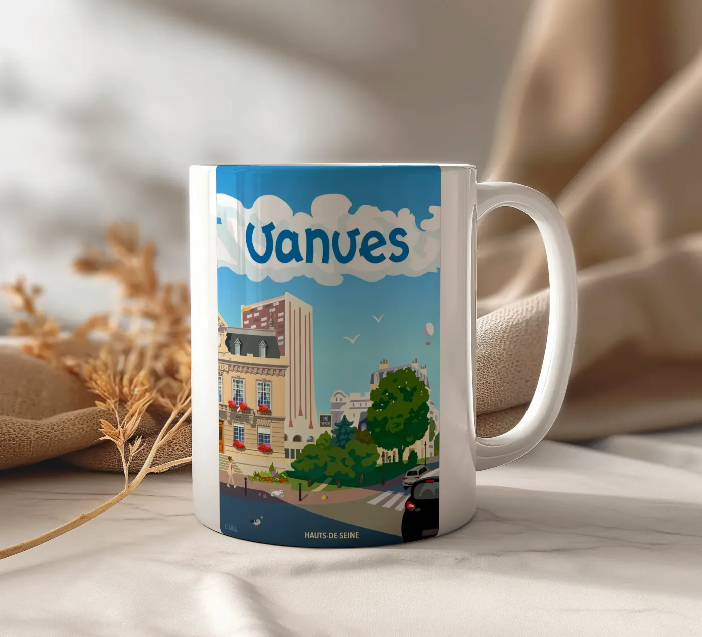 Vanves ceramic mug by C.WILL