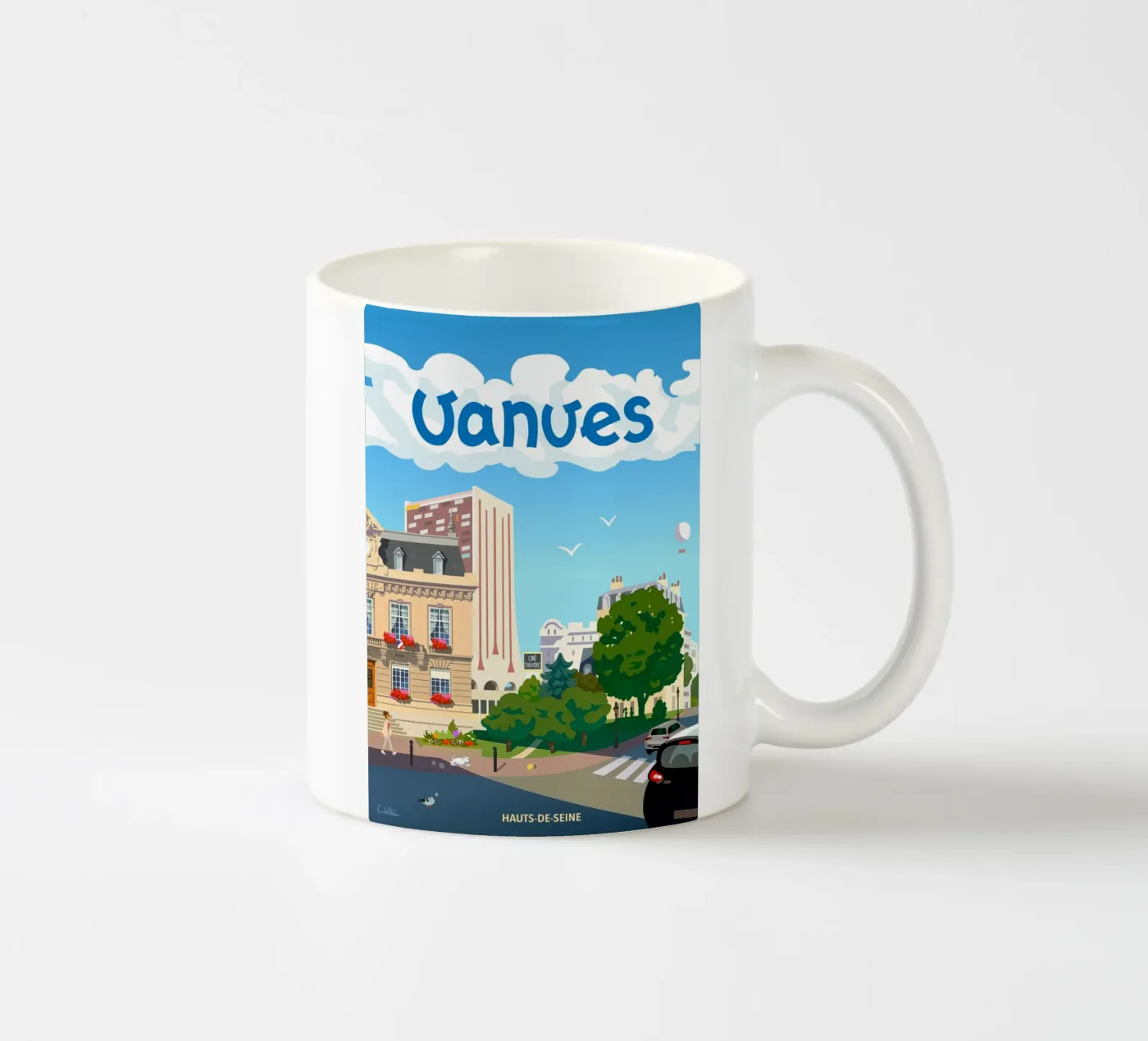 Vanves ceramic mug by C.WILL