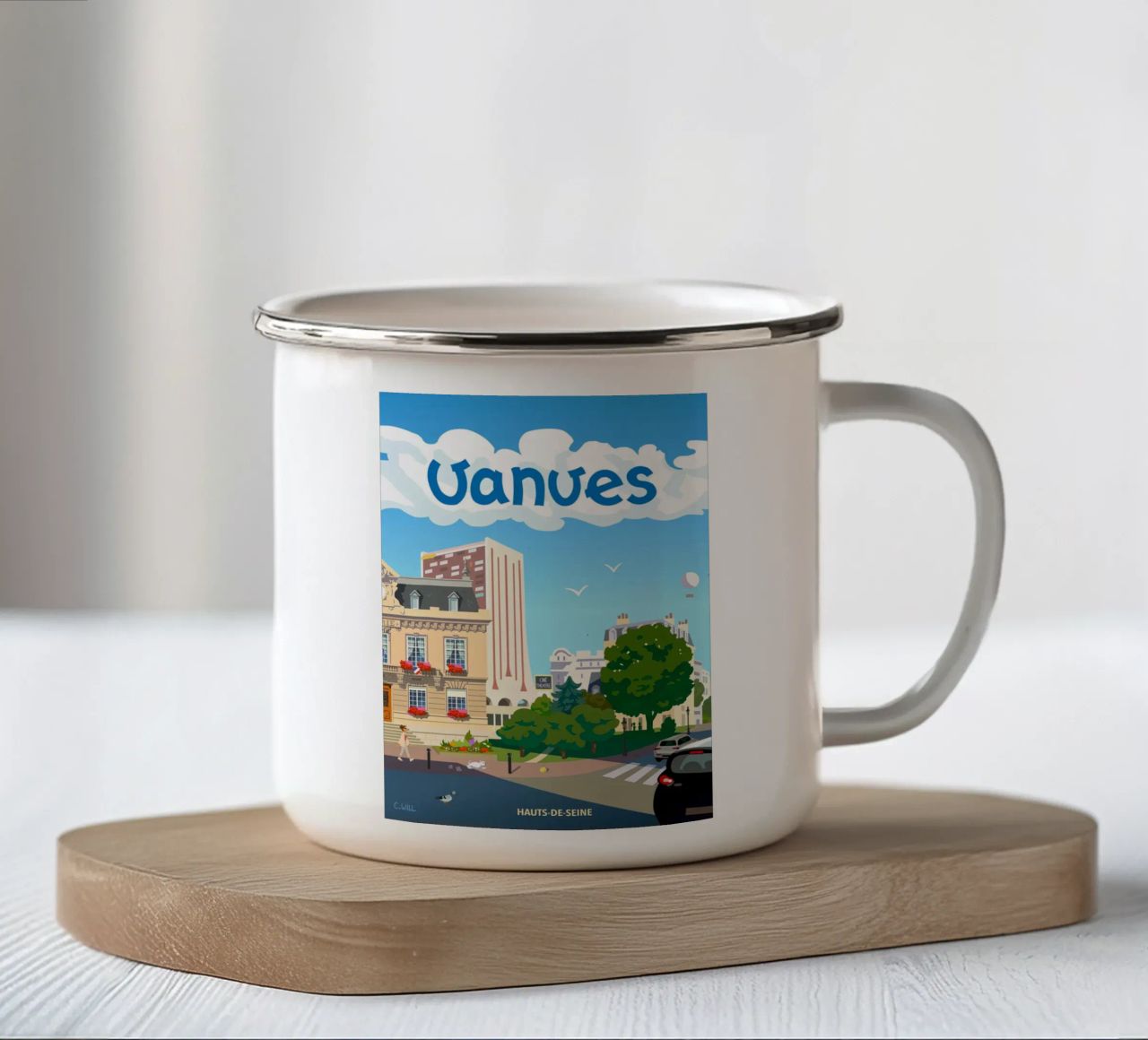 Vanves tazza in smalto da C.WILL