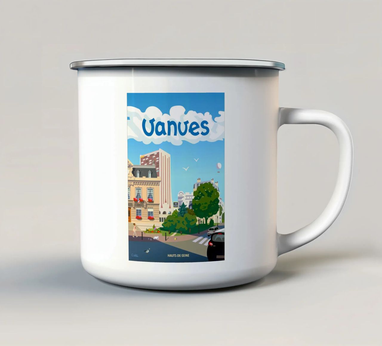 Vanves tazza in smalto da C.WILL