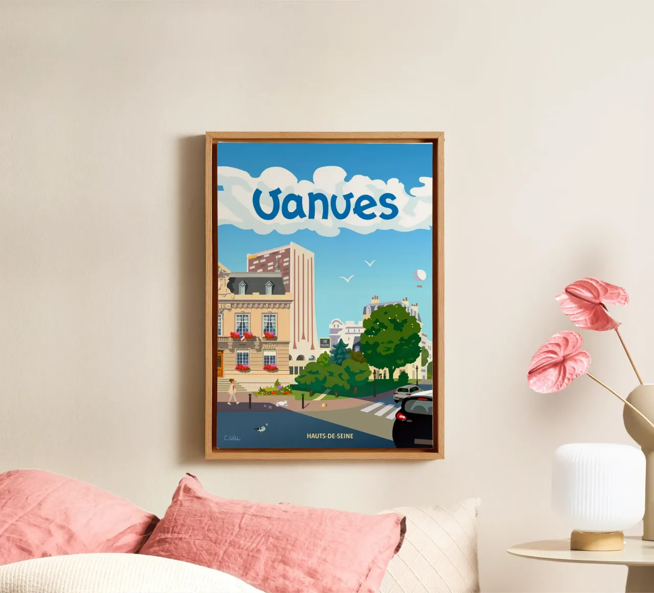 Vanves canvas with Floater frame by C.WILL