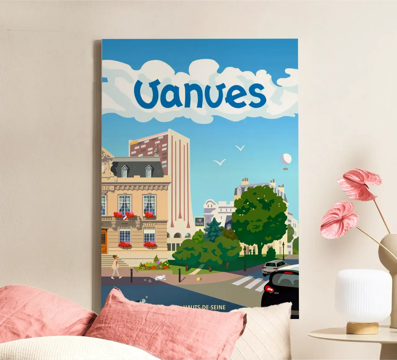 Vanves canvas with Floater frame by C.WILL