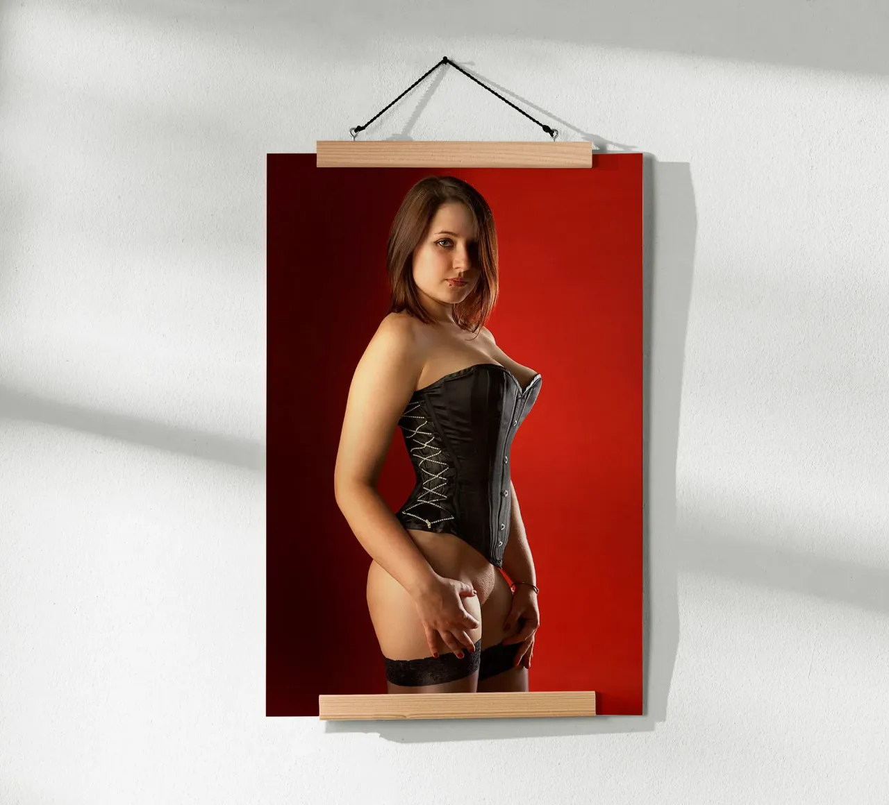 Alyona in a corset carta hahnemühle da Dave Hare Photography