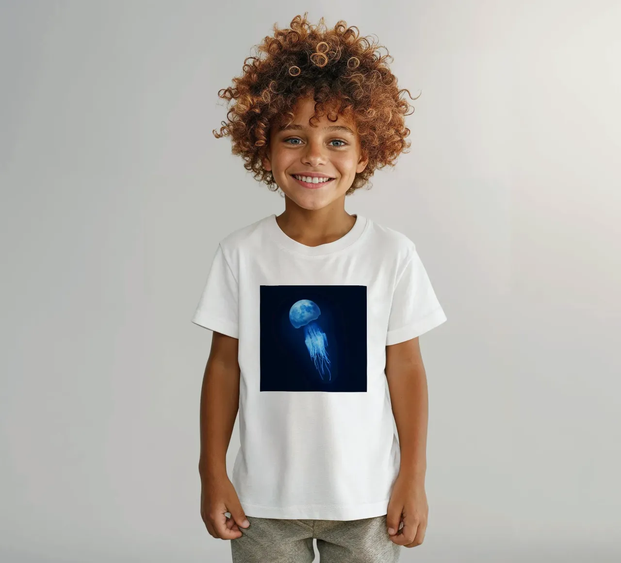 Jelly Moon kids t-shirt by 360brain