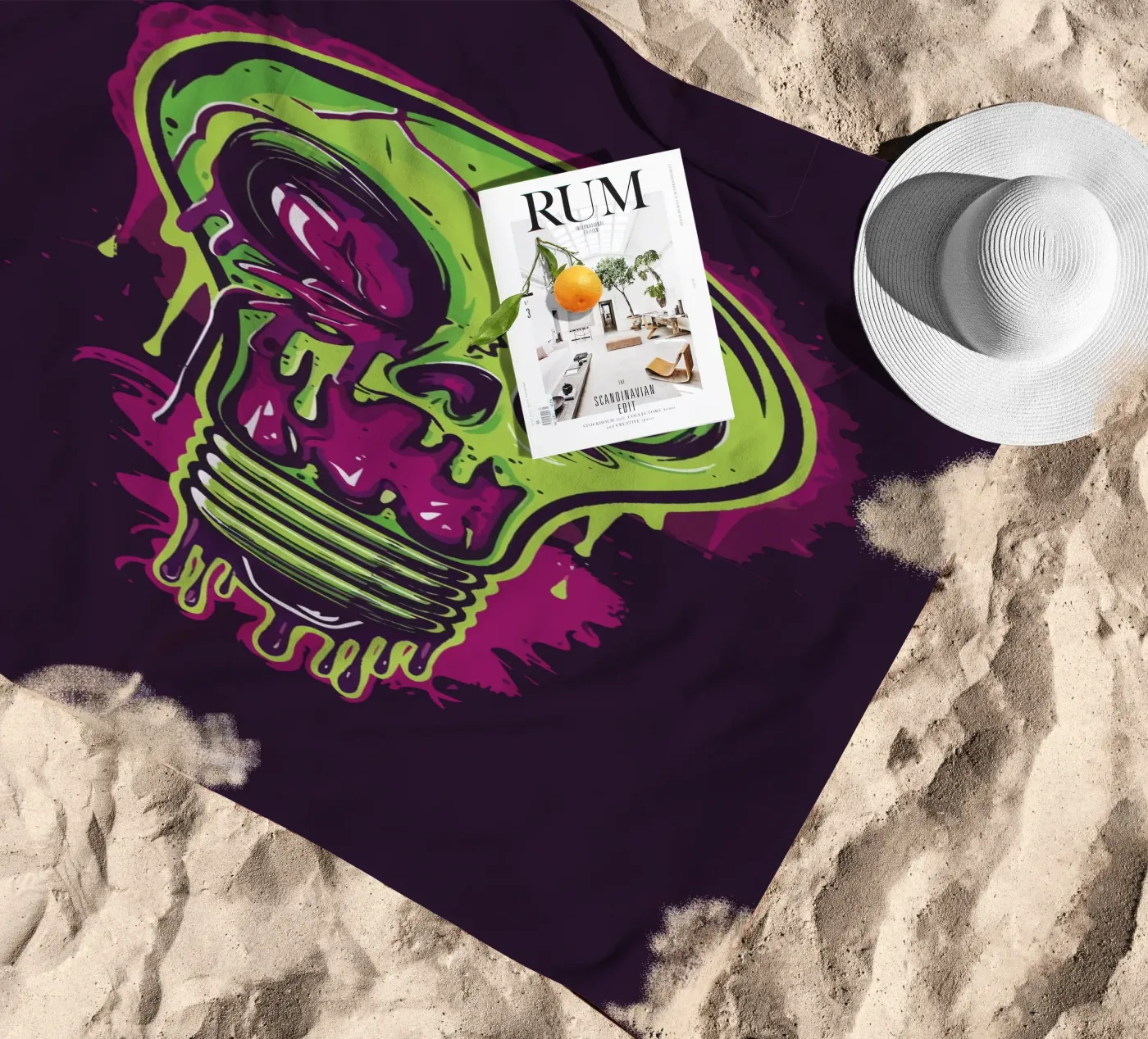 Light beach towel by Too Graphic