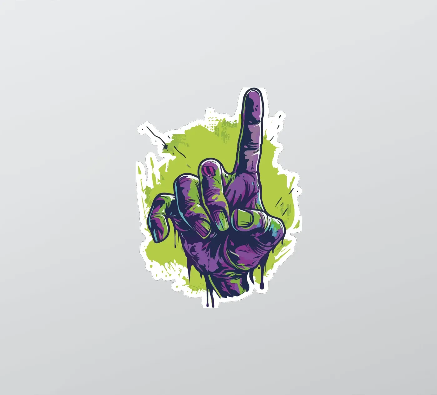 Point sticker by Too Graphic