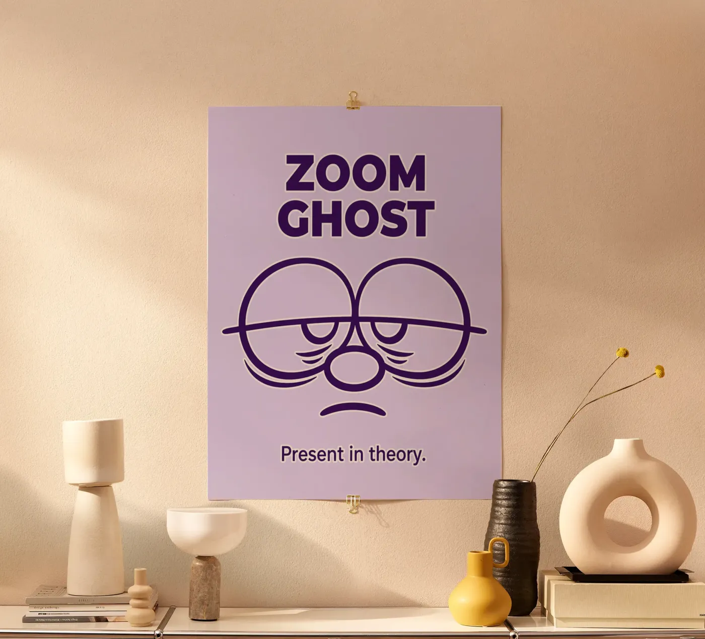 zoom ghost present theory poster by arkhanz