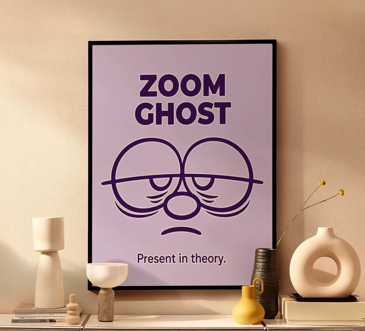 zoom ghost present theory poster by arkhanz