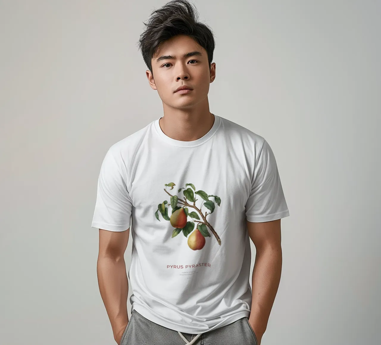 Europäische Wildbirne oder Pyrus Pyraster T-Shirt von Vintagrafica