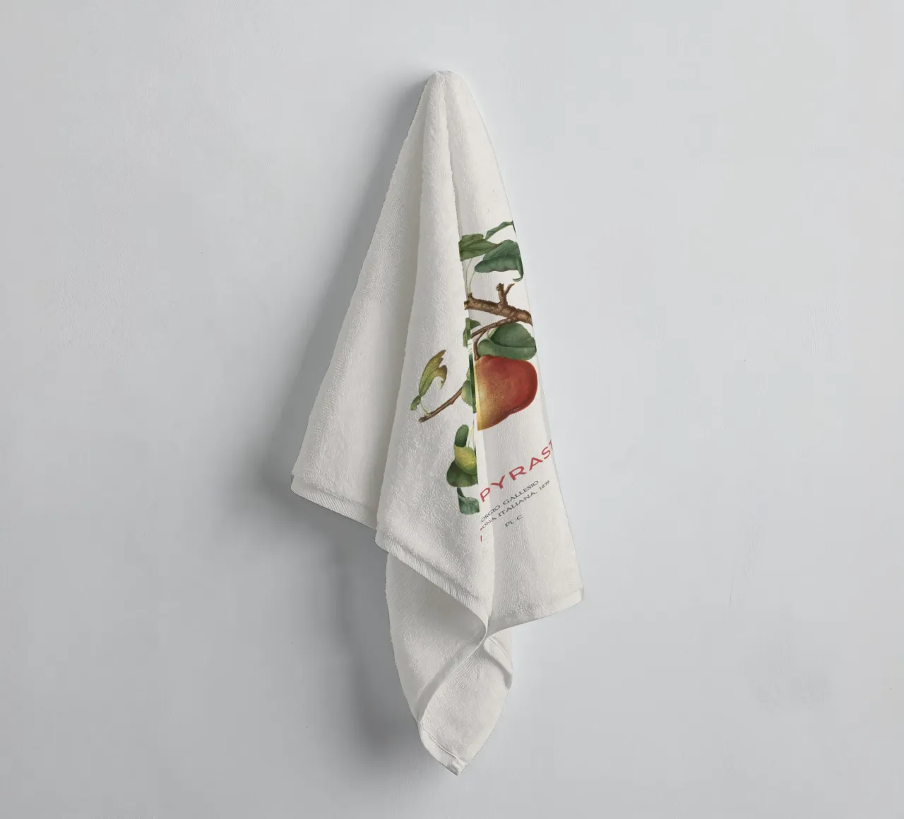 Wilde peer of Pyrus Pyraster badhanddoek van Vintagrafica