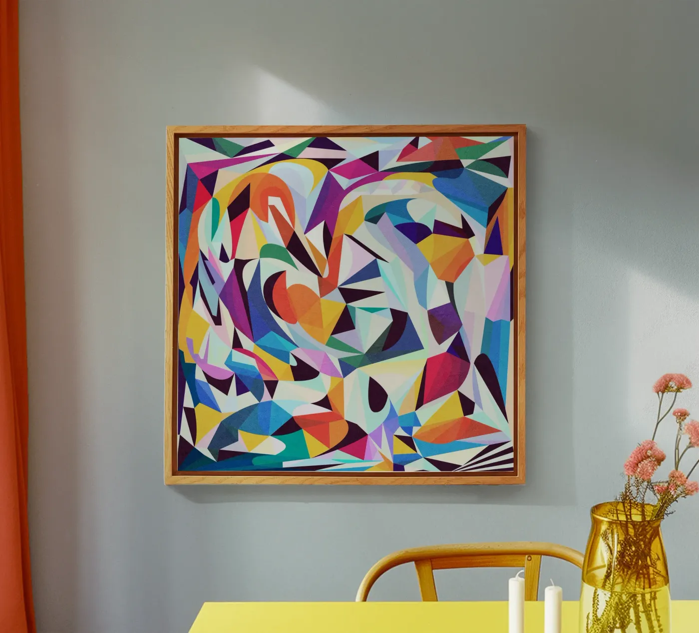 Messy acryl van Abstract Joy