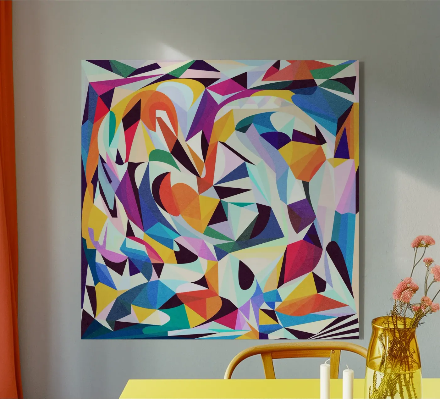 Messy acryl van Abstract Joy