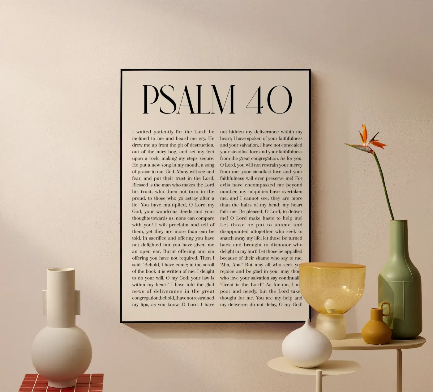 Salmo 40 plexiglass da Altruist Studio