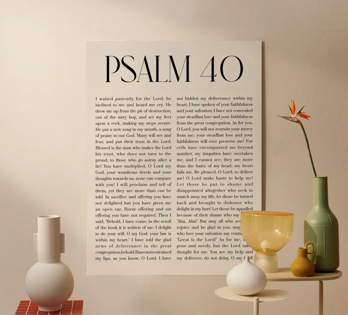Salmo 40 plexiglass da Altruist Studio