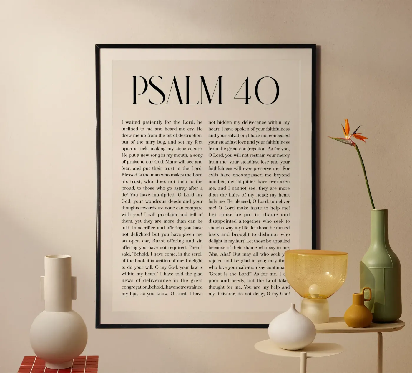 Salmo 40 poster da Altruist Studio