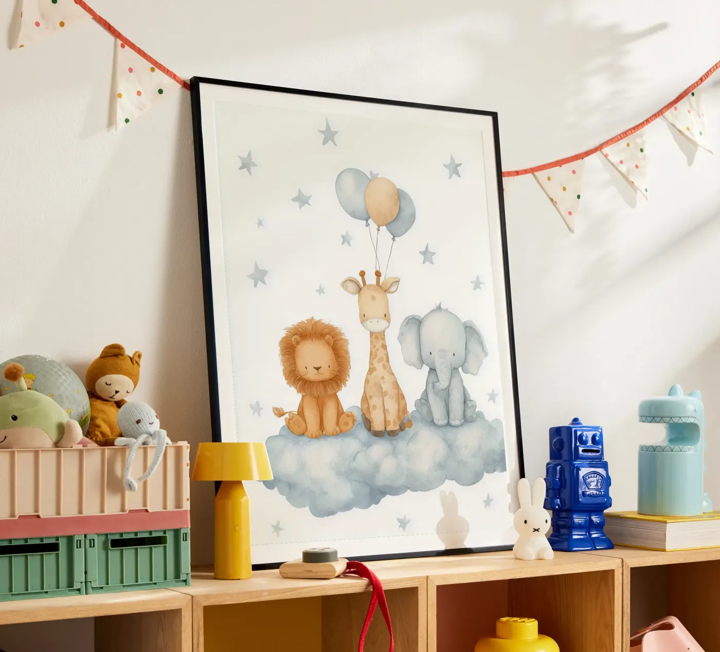 Cloud Friends poster by Lille Liva