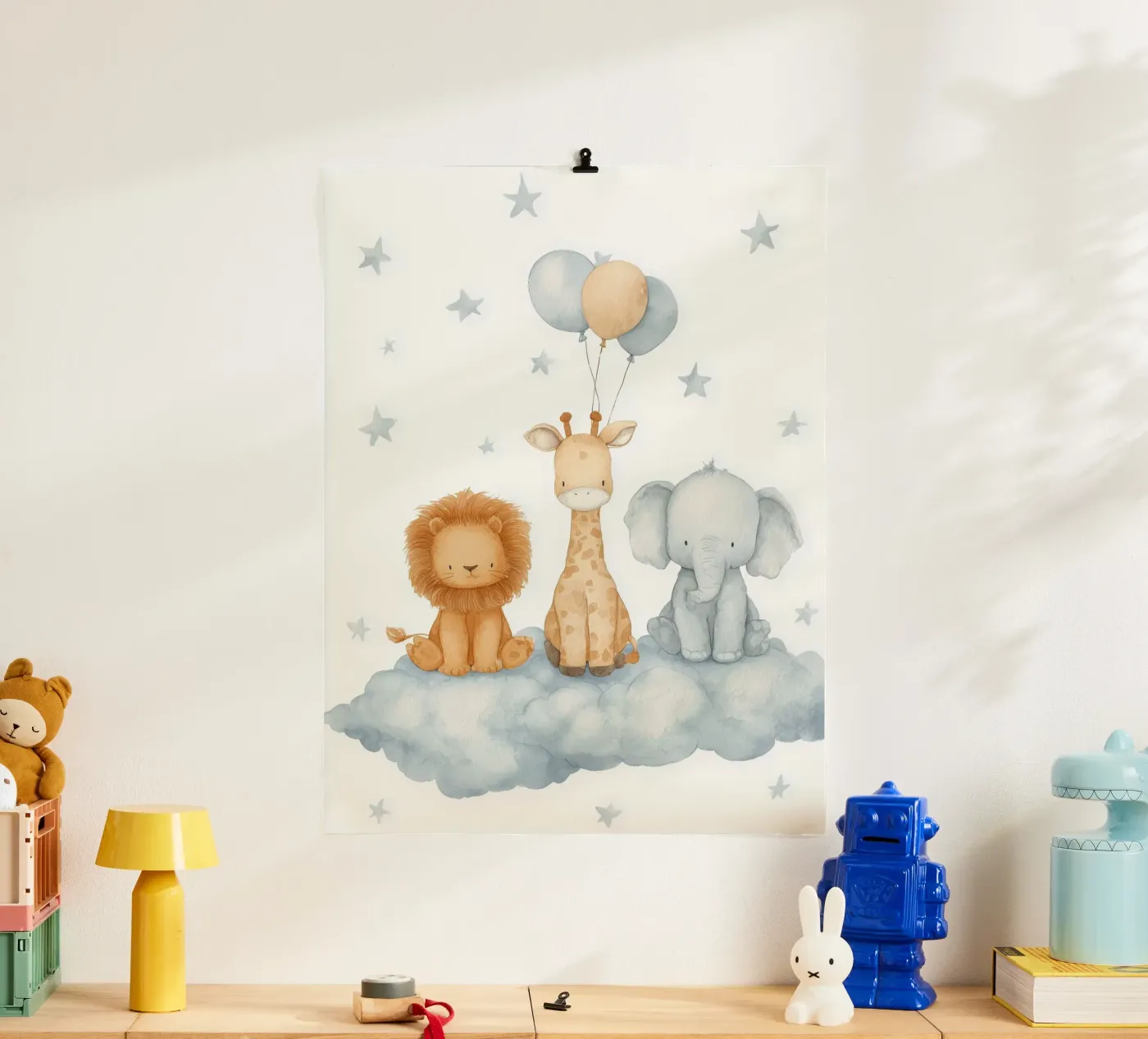 Cloud Friends poster by Lille Liva