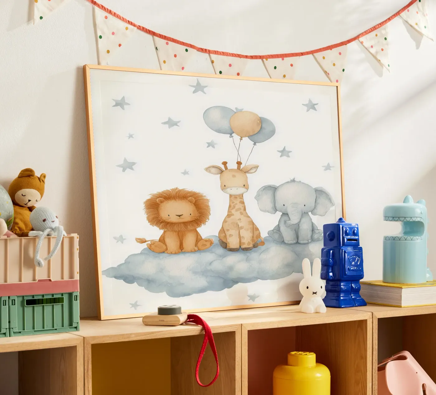 Cloud Friends poster by Lille Liva