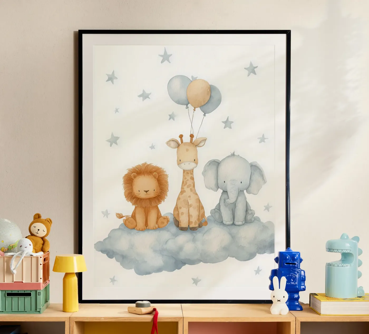 Cloud Friends poster by Lille Liva