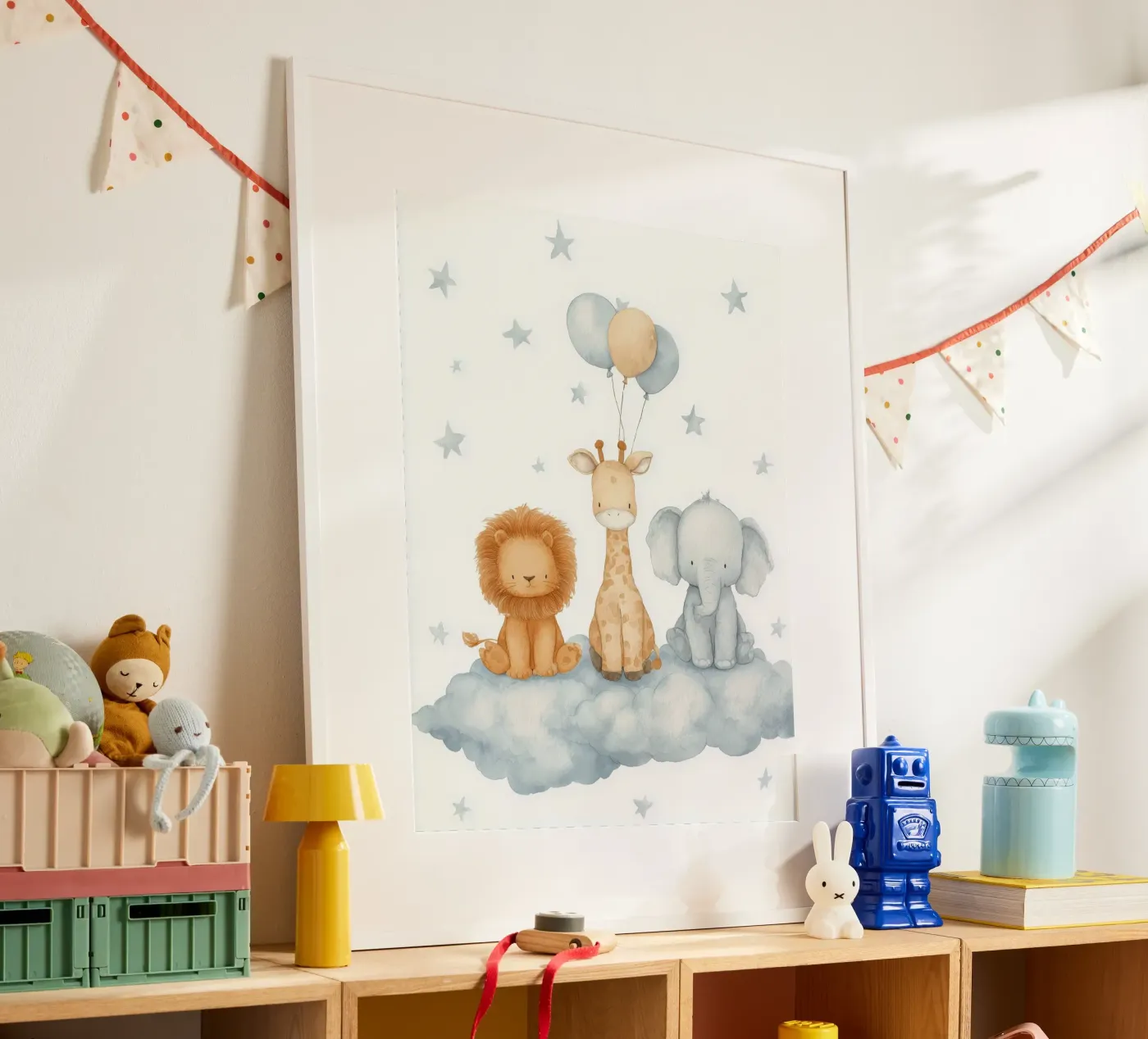 Cloud Friends poster by Lille Liva