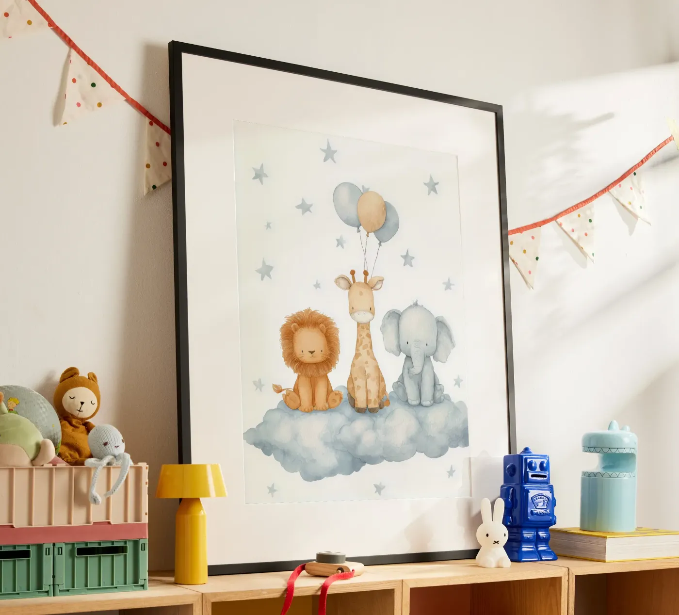 Cloud Friends poster by Lille Liva