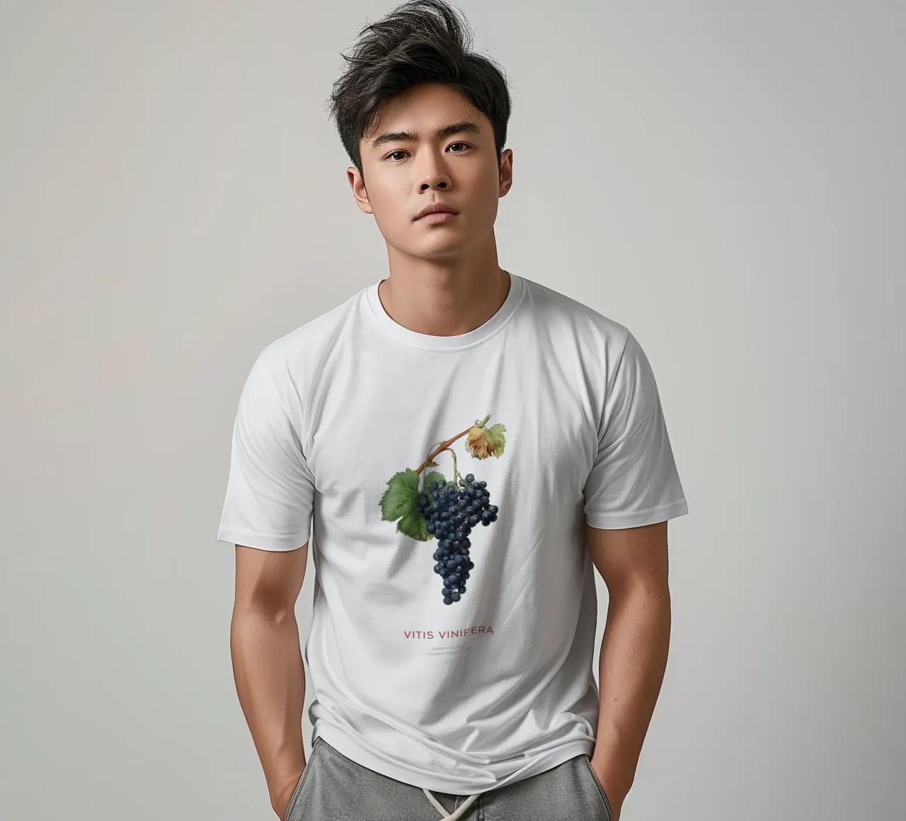 Vite d'uva o Vitis Vinifera t-shirt da Vintagrafica